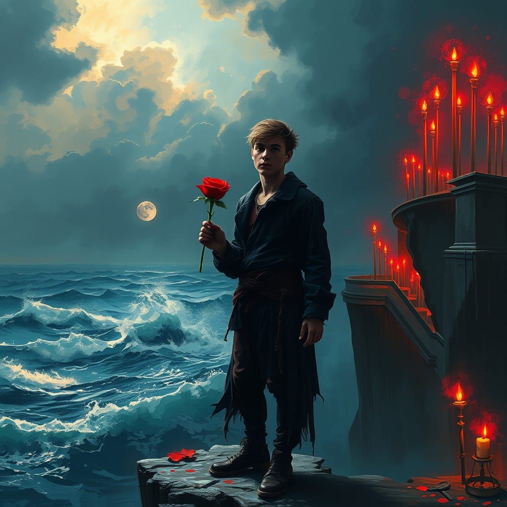 Mourning Futurist at the Edge of the Abyss