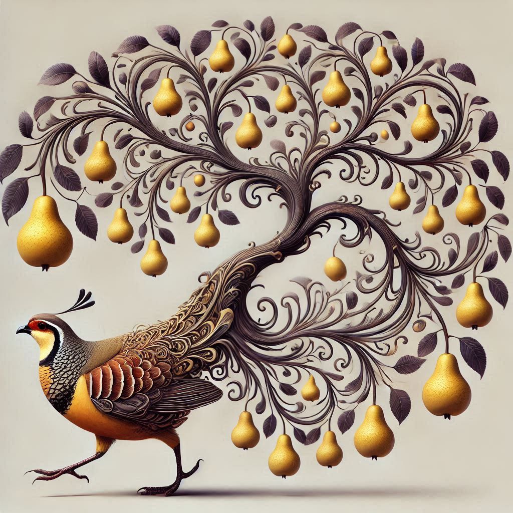 A pear tree in a partridge