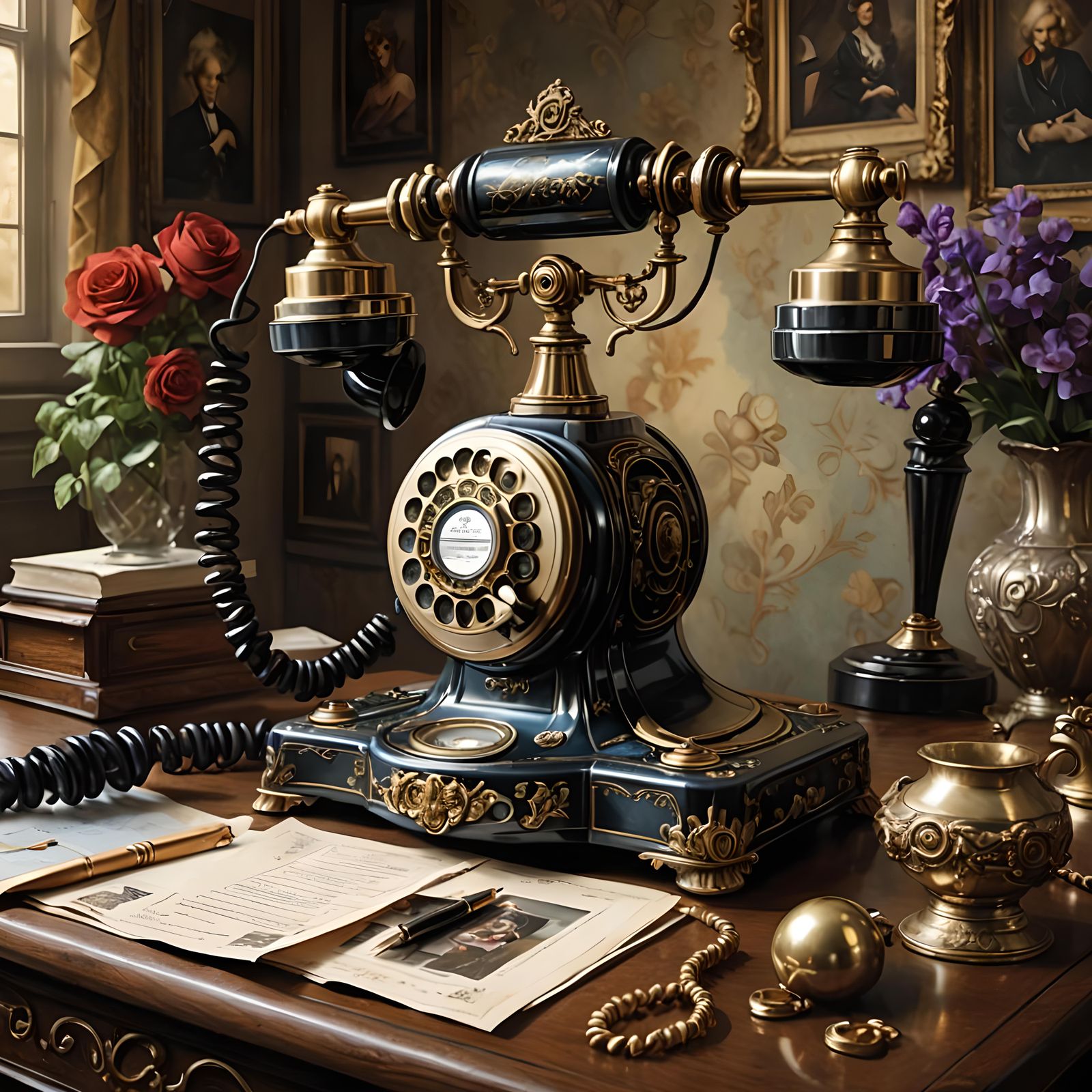 Vintage phone   by @SONart