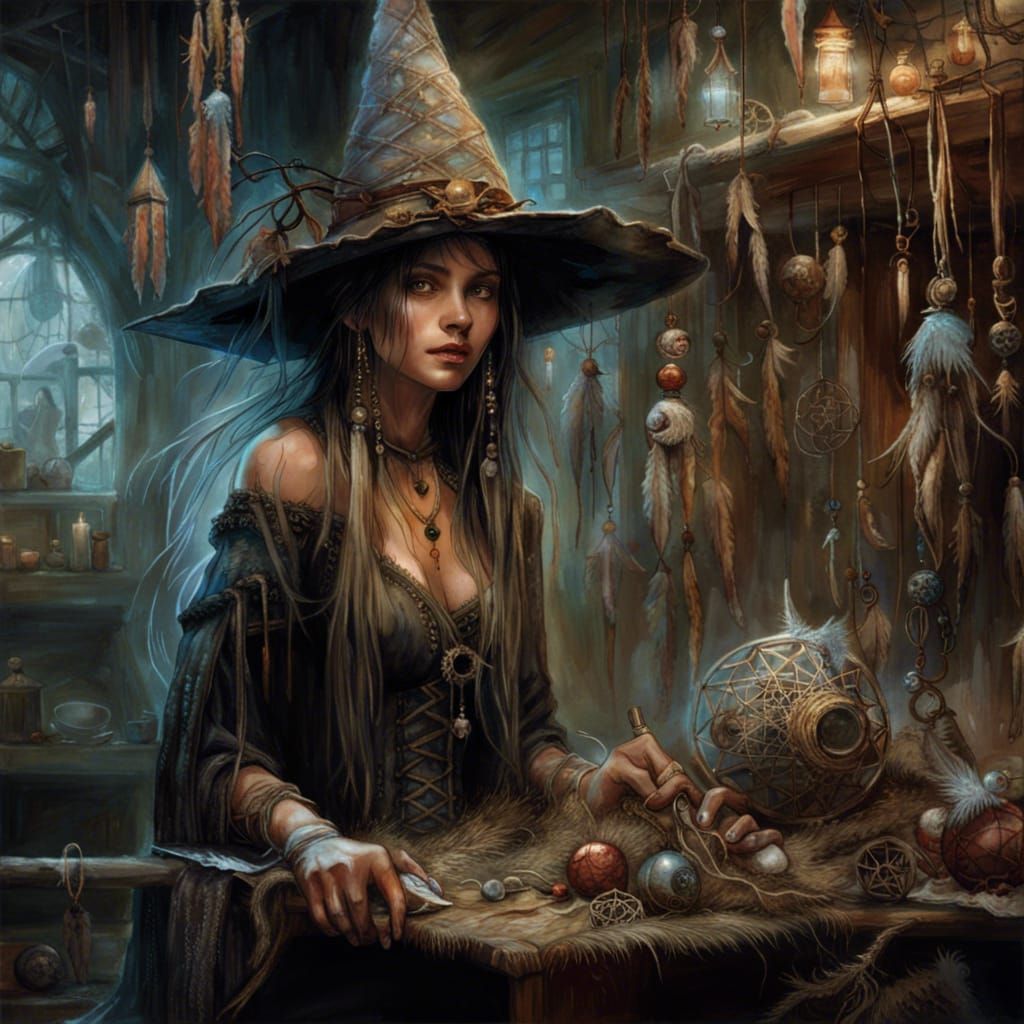 A beautiful witch 