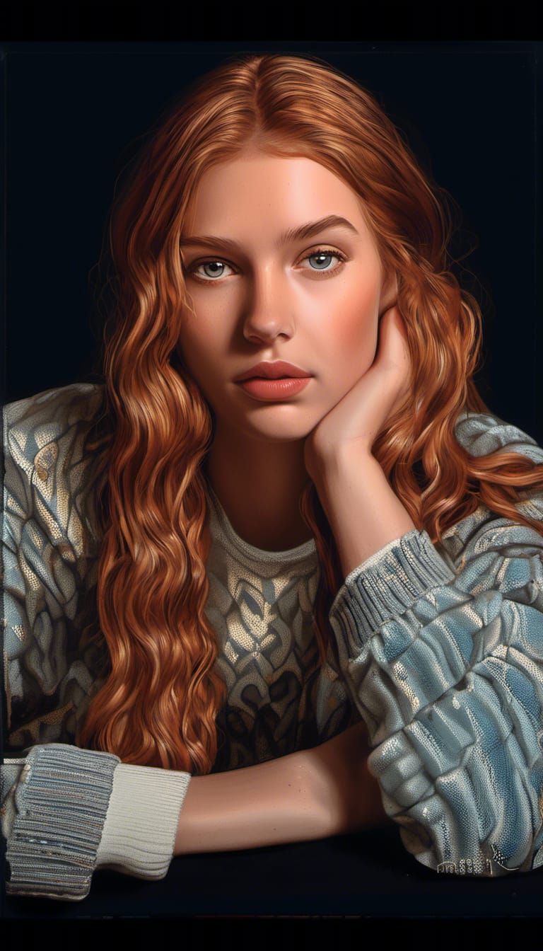 gorgeous redhead woman - AI Generated Artwork - NightCafe Creator