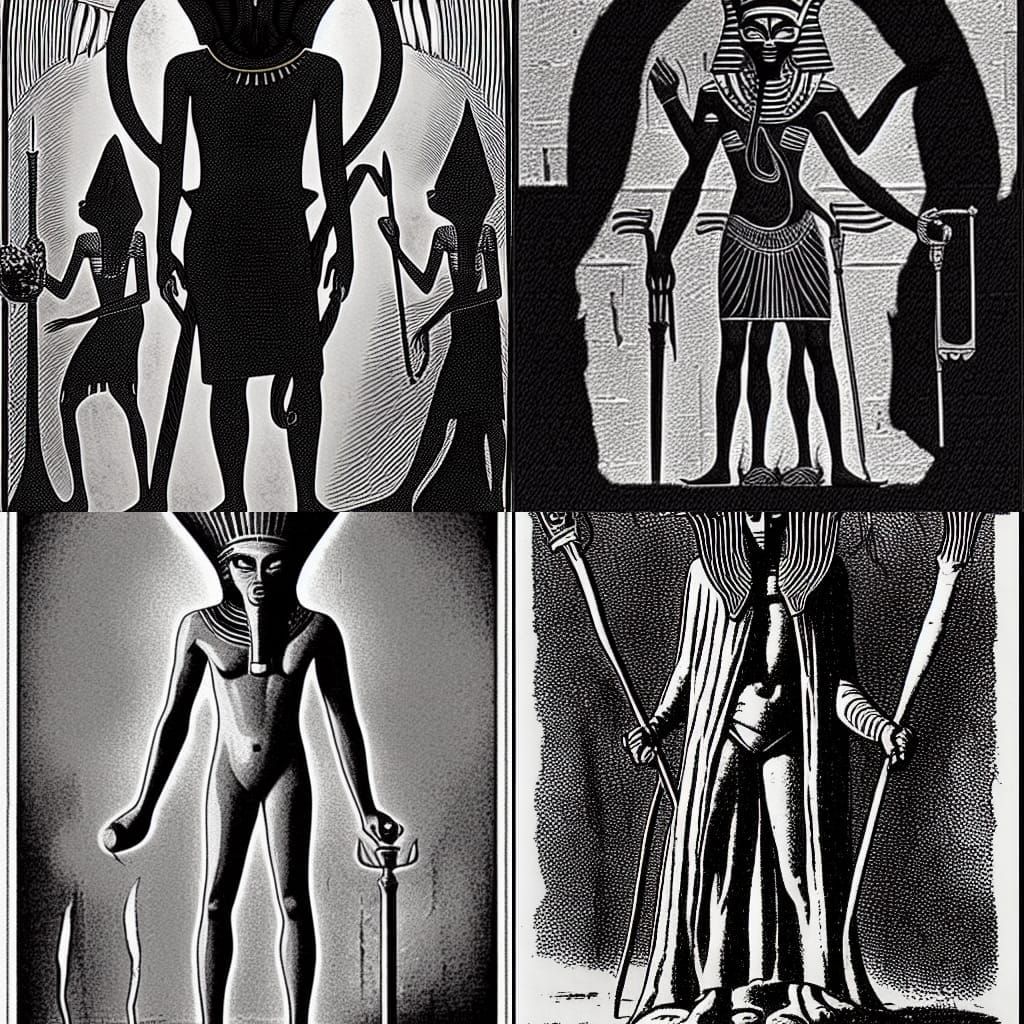 Nyarlathotep came out of Egypt. He was of the old native blo...