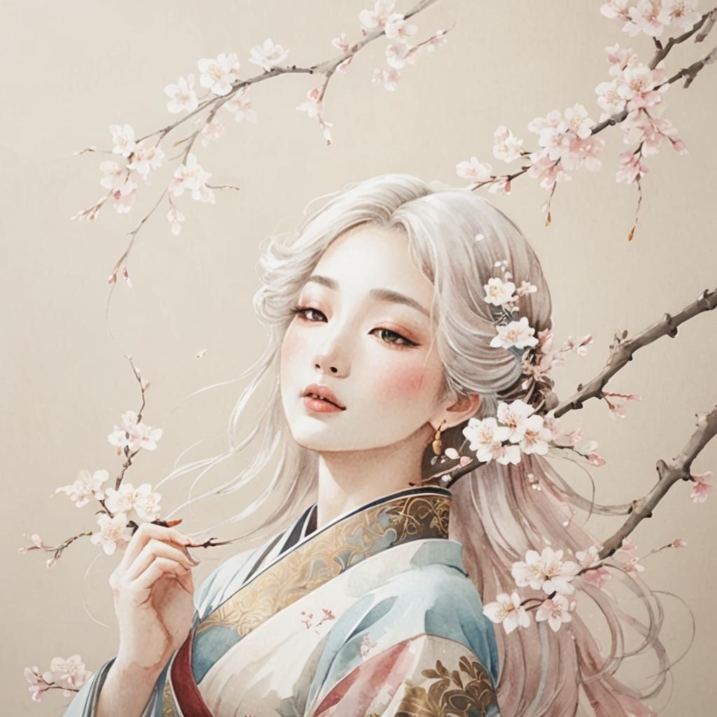 Watercolour, old fashioned scroll, Calligraphy 'I love you' ♥ note