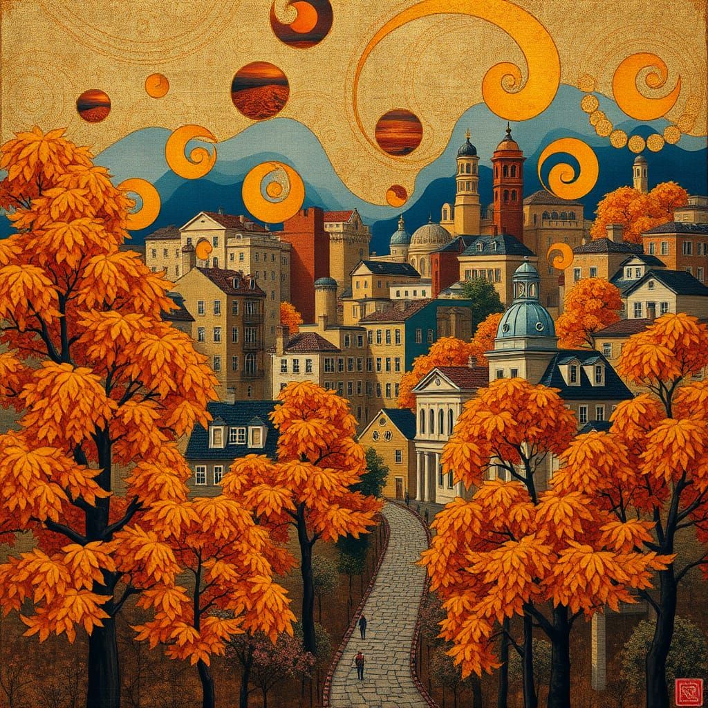 Collage art city