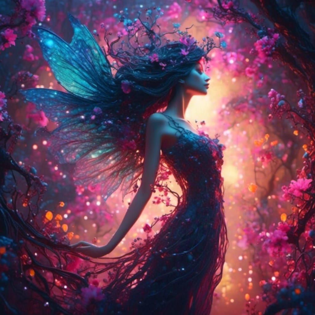 Dreamy woodland fairy