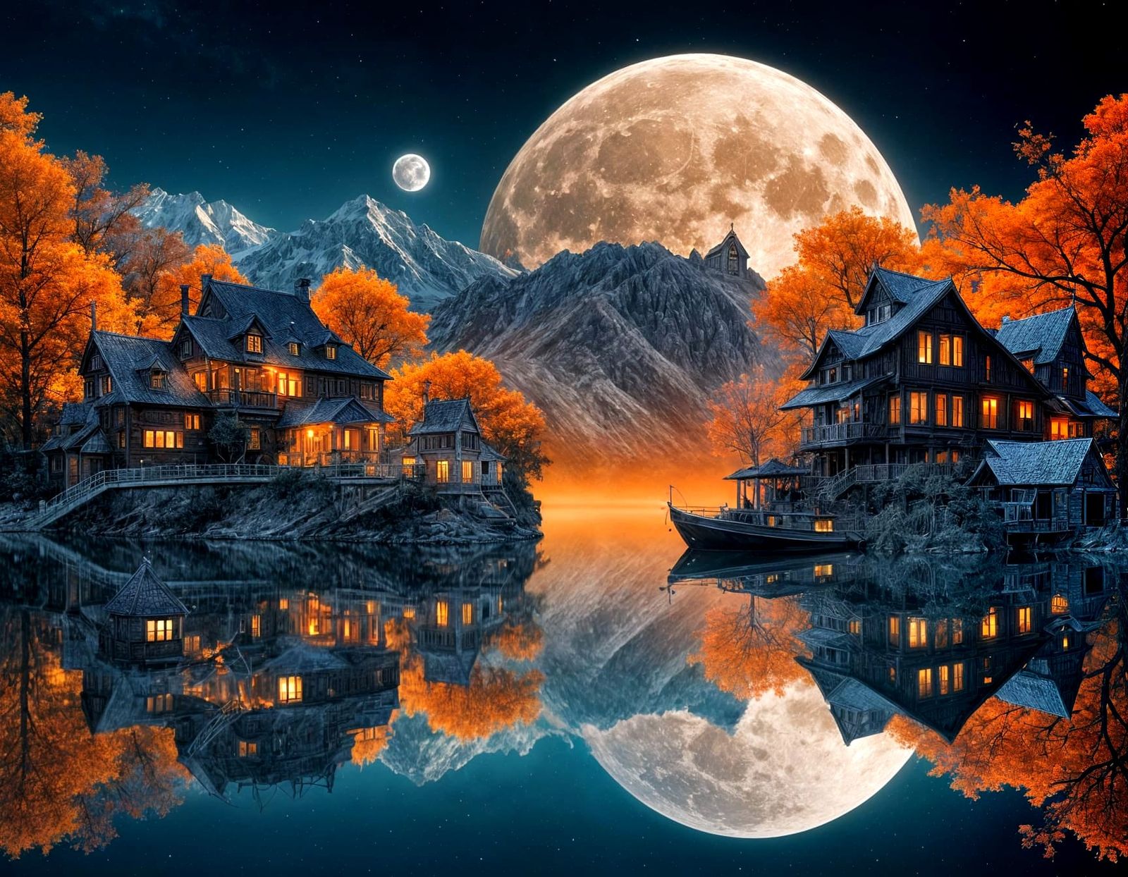  huge moon  by @photon