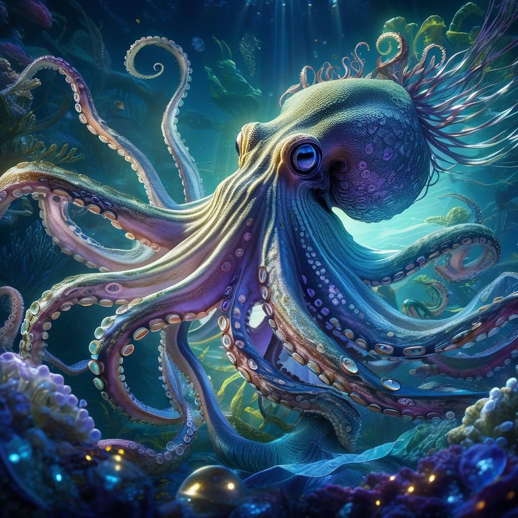 based loosly on an octopus - AI Generated Artwork - NightCafe Creator