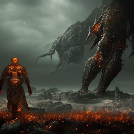 elden ring videogame giant final boss