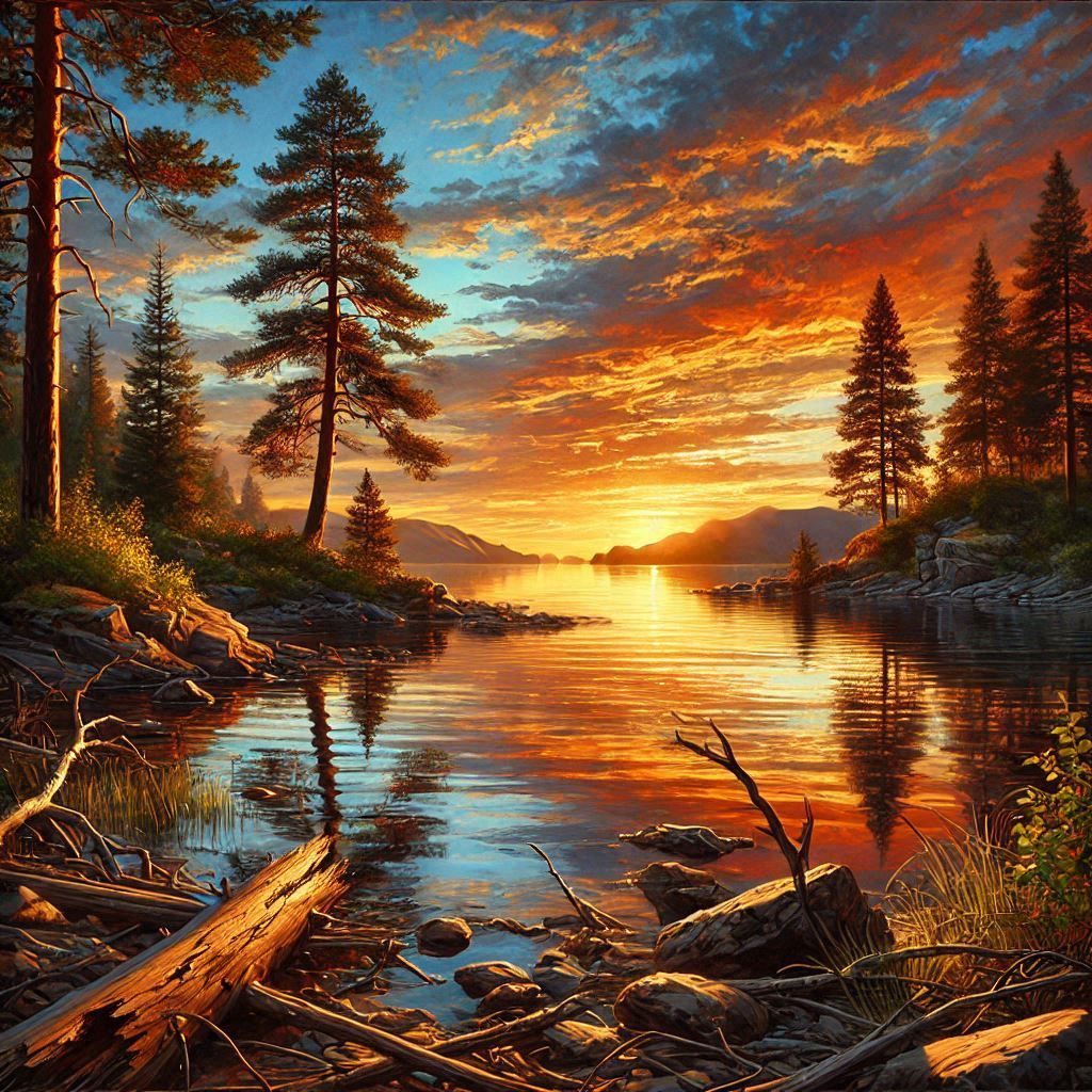 Ethereal Waters: Sunset Moments  by @Uwork