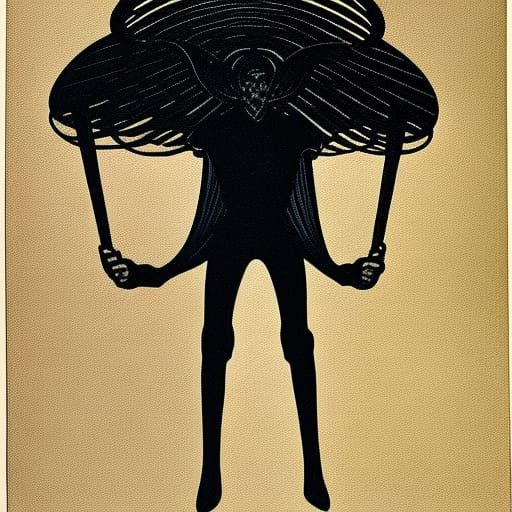 Portrait sketch of love ving shadow, pure black, silhouette,...