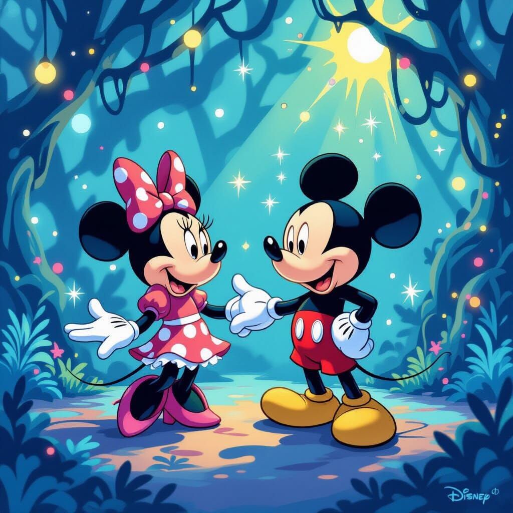 Minnie and Mickey Mouse in a Neural Network