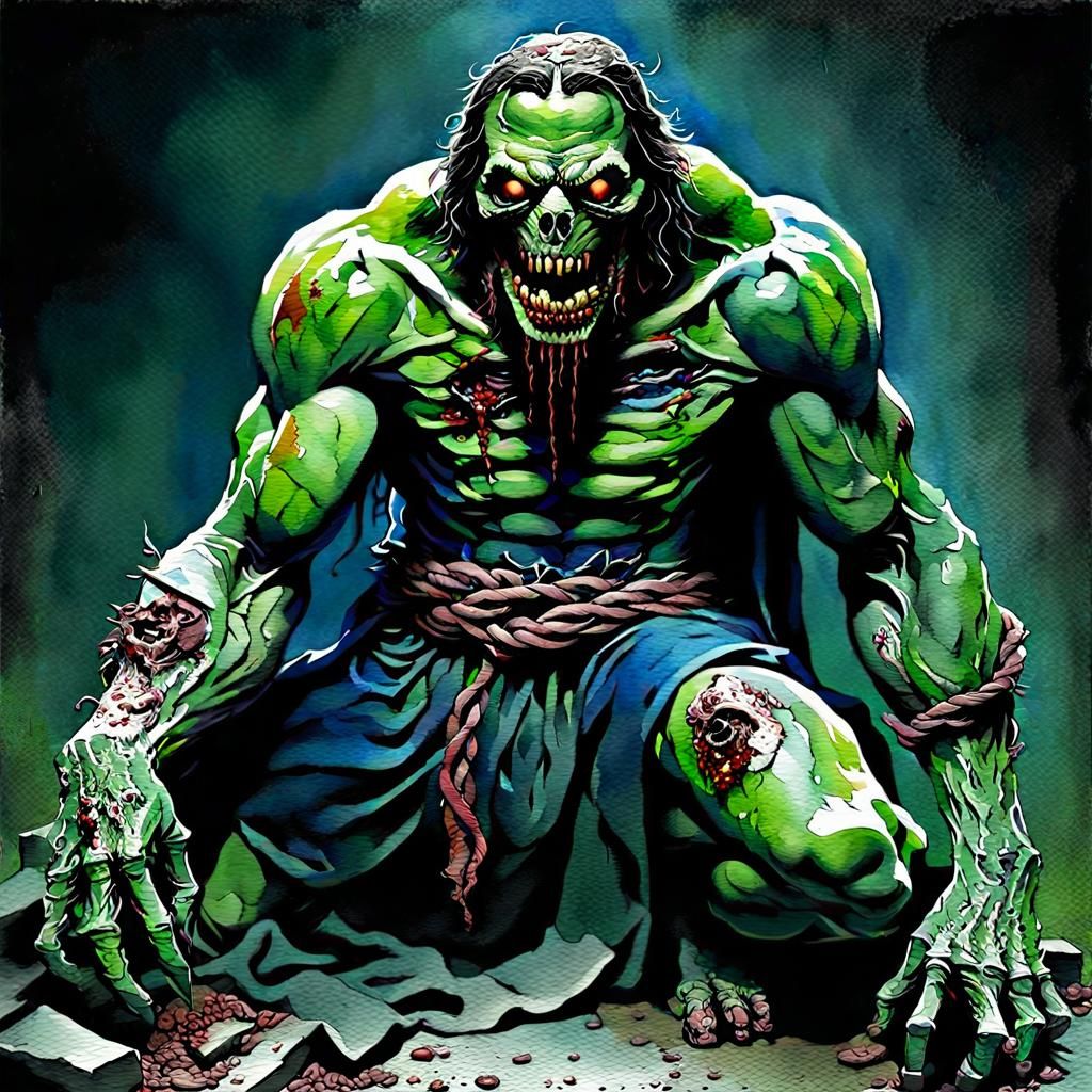 The Undead Hulk - AI Generated Artwork - NightCafe Creator