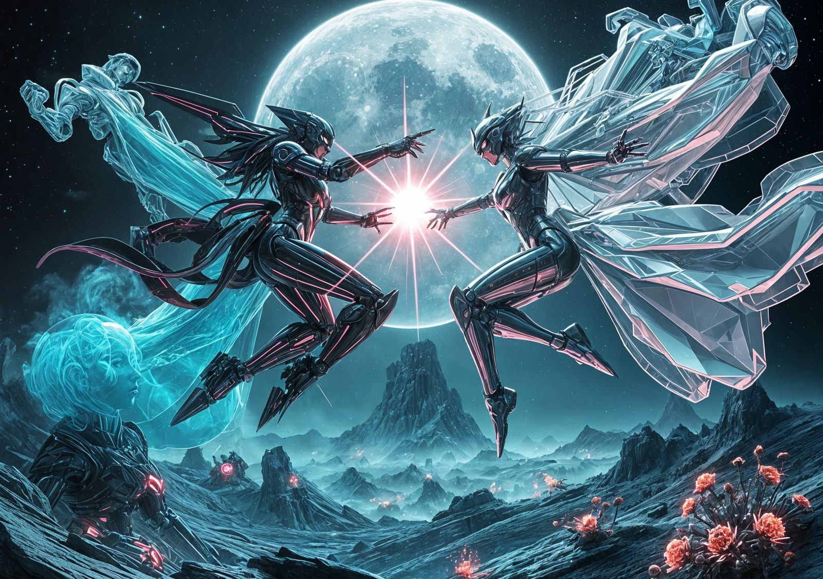 Mecha Battle  by @Lisi