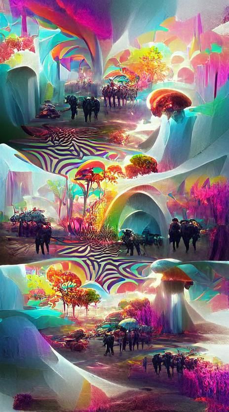 Beautiful Psychedelic Concept Art 