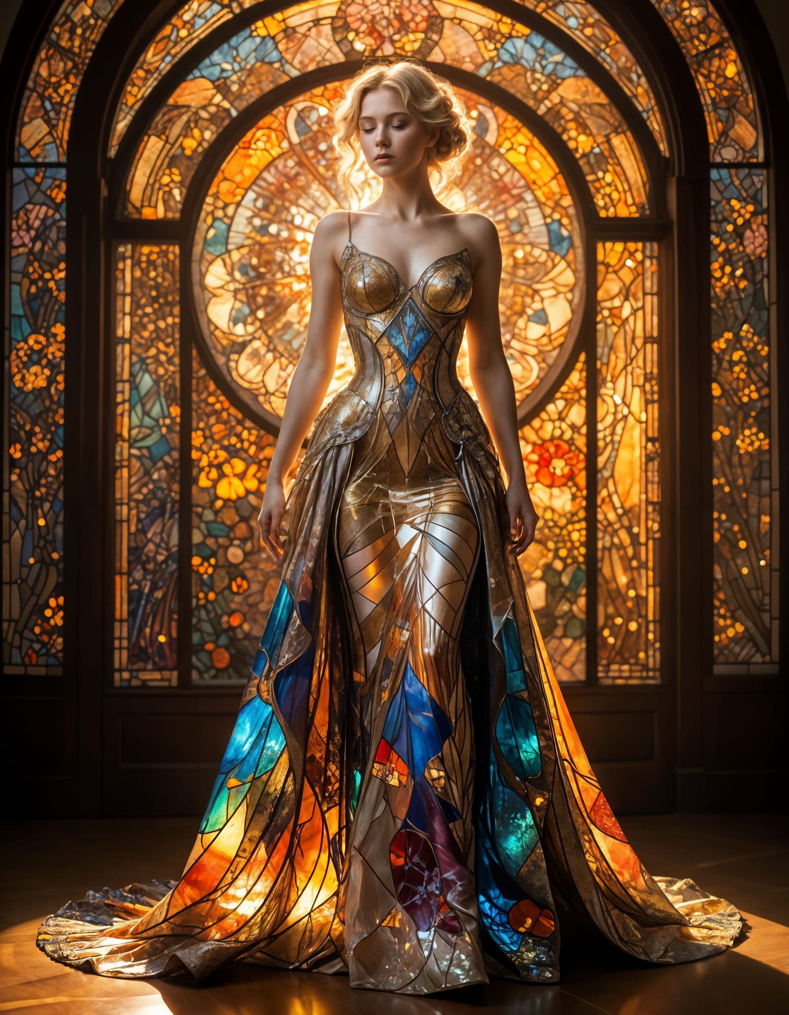 Stained Glass Ballgown  by @Lady Anne