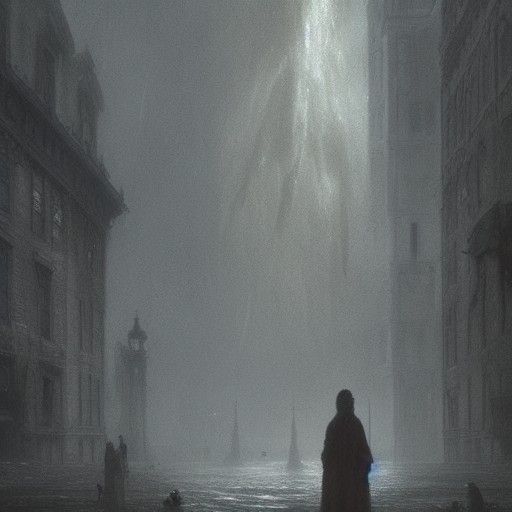 Anxiety Concept Art in Gothic Horror Style