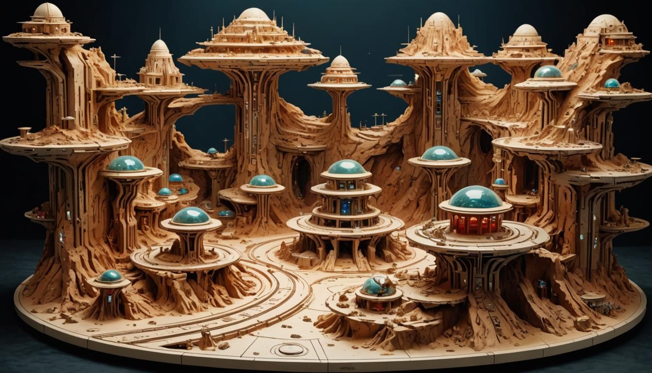 Free Sci-Fi Diorama to Paint