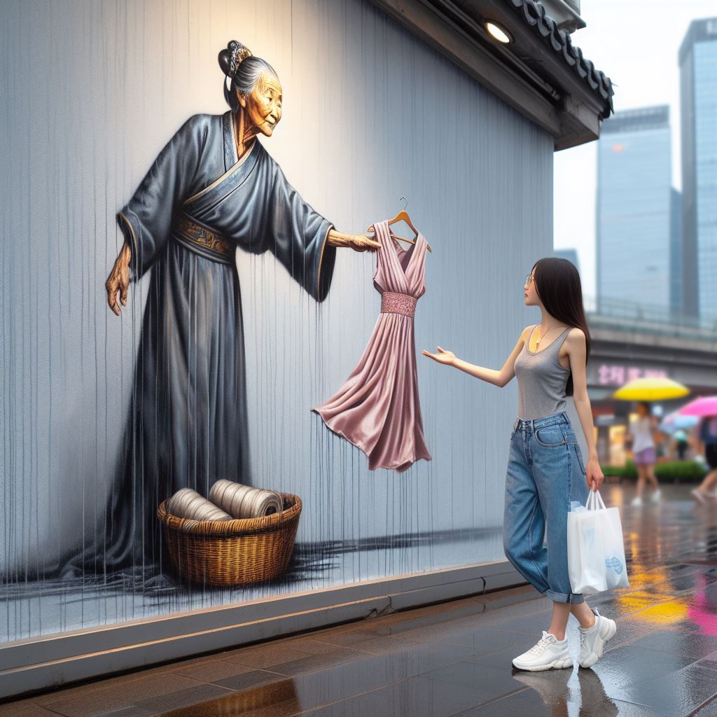 A Timeless Embrace; a Silk Thread Connecting Generations.