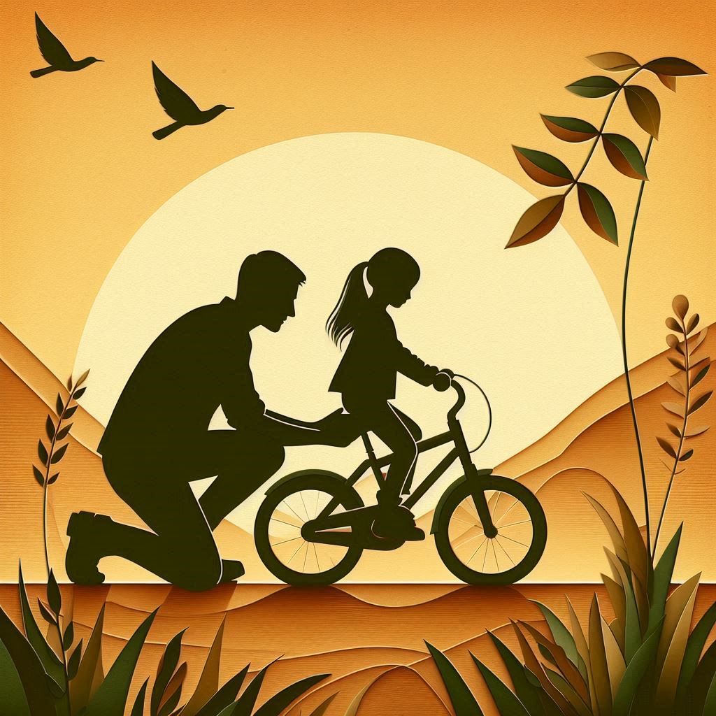 Learning to ride a bike is like learning about life