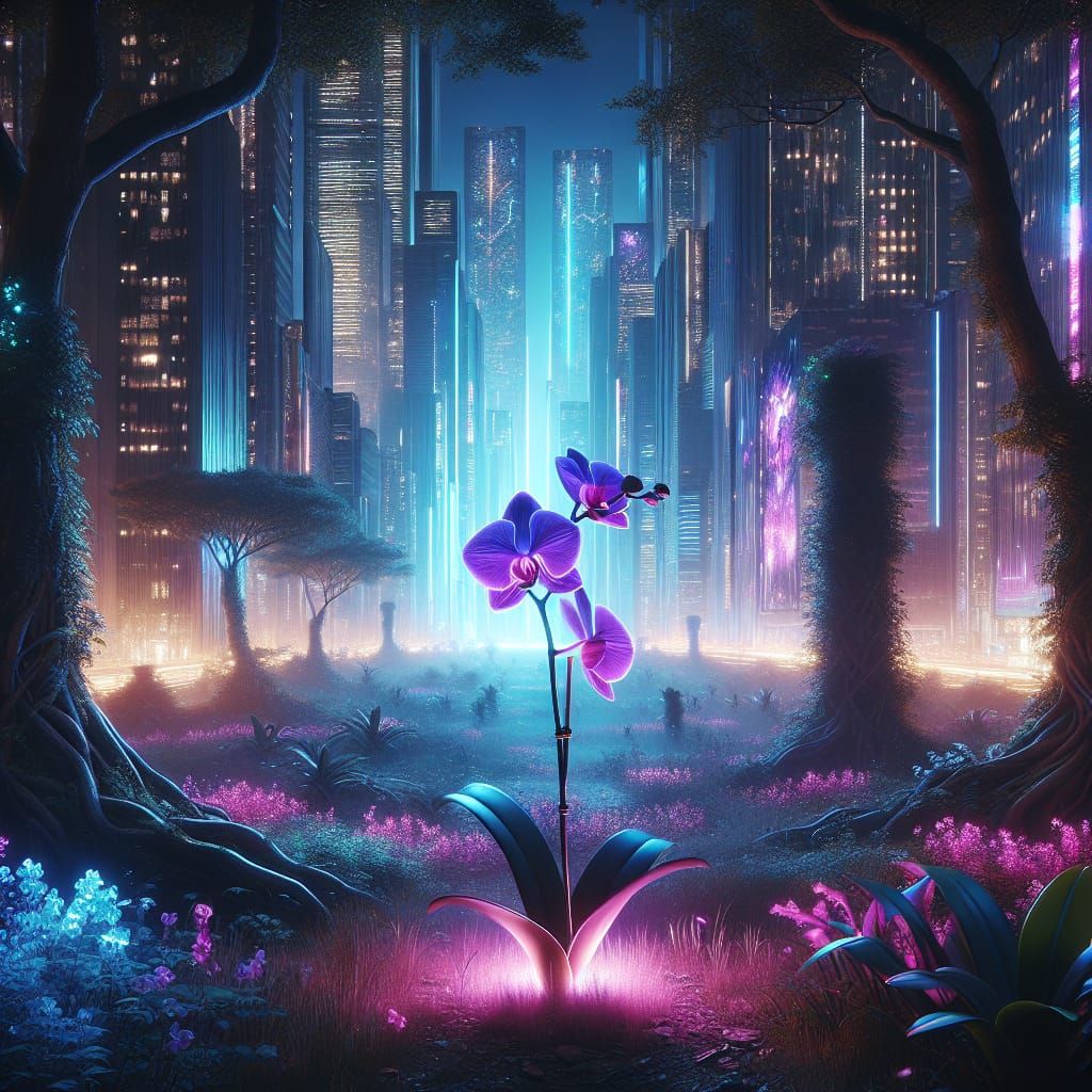 Lone Orchid  by @Seivitae