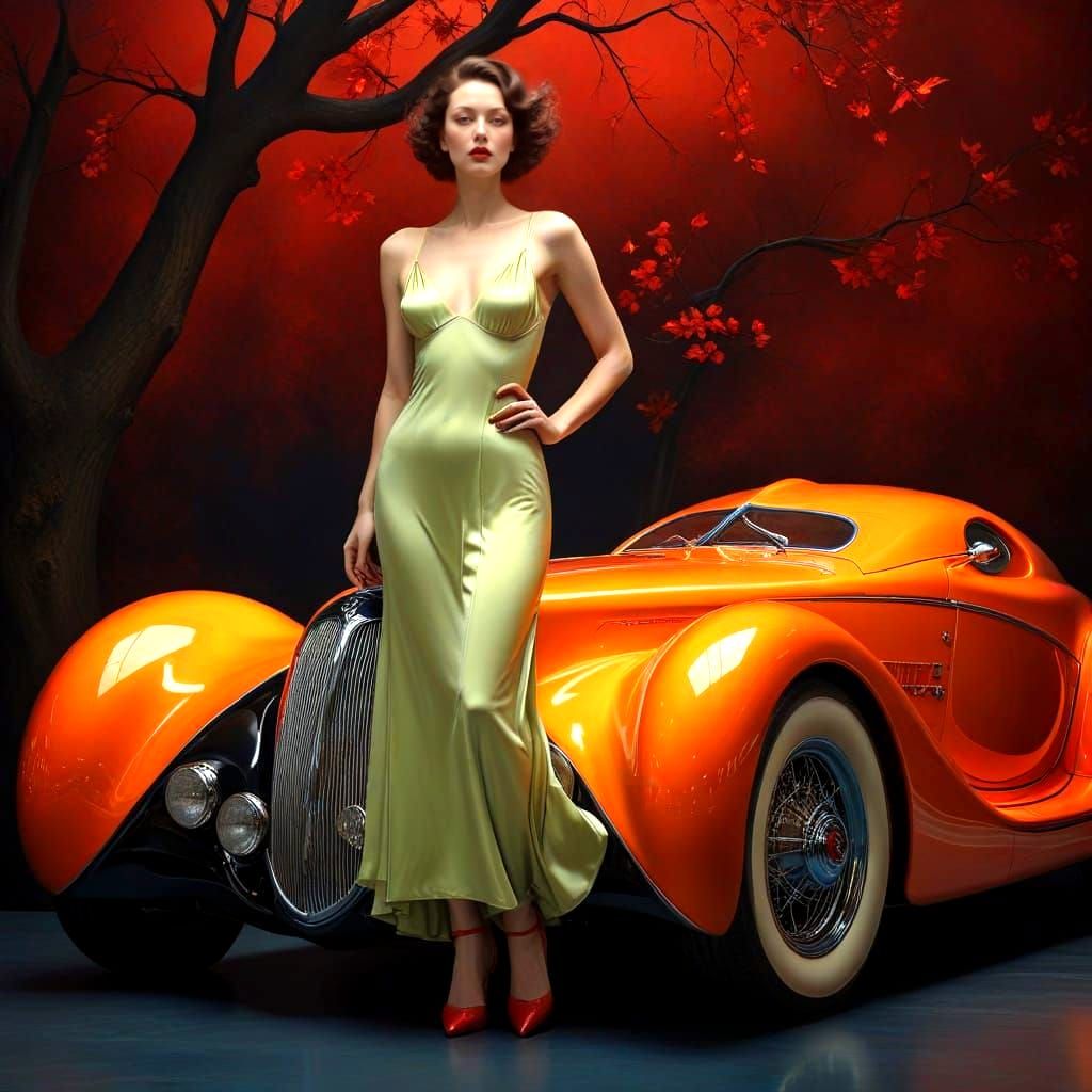 Surreal Portrait of a Charismatic Lady