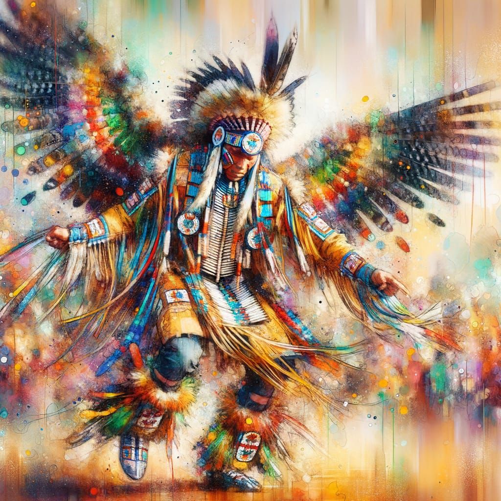 Pow Wow Dancer  by @Jan