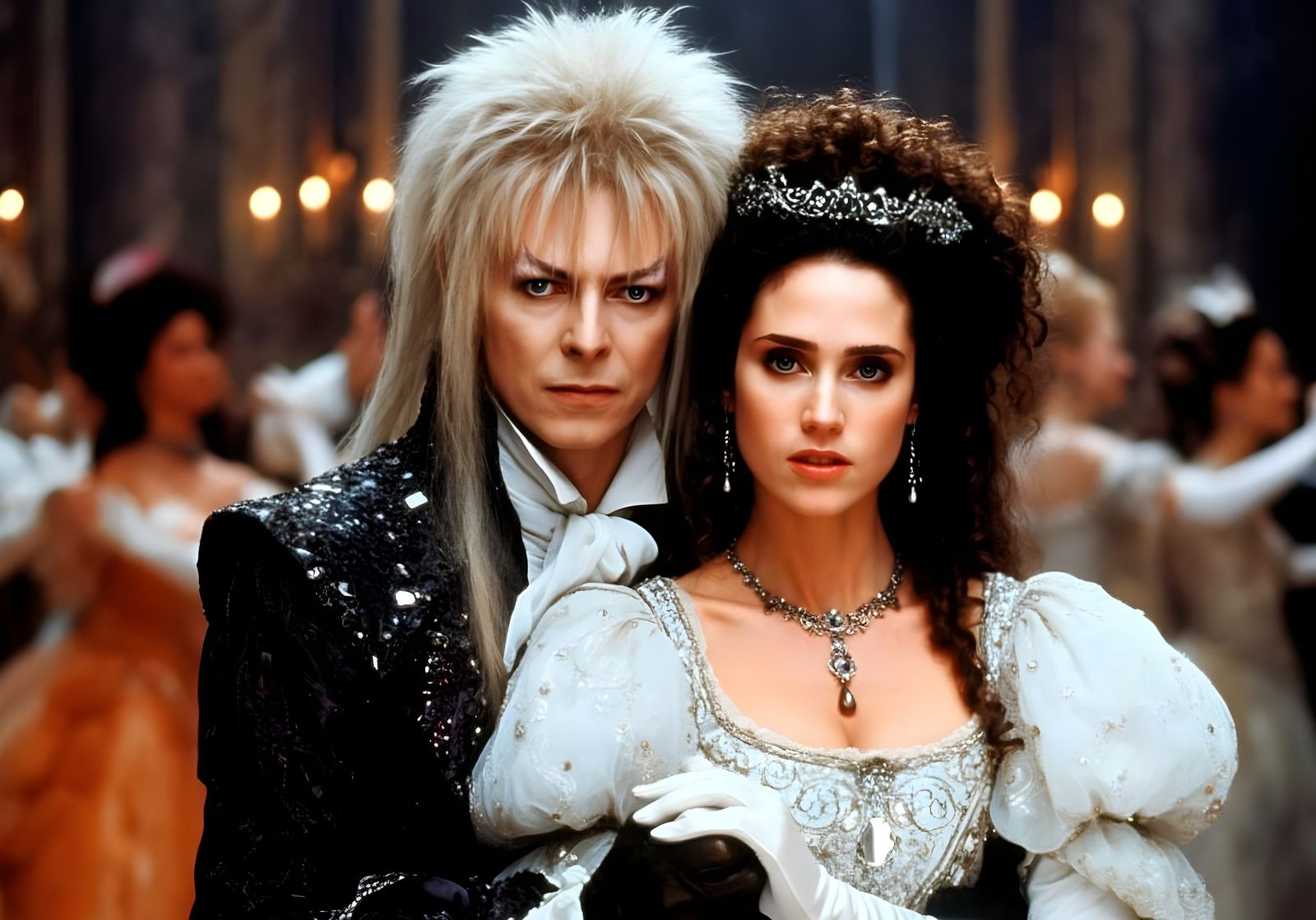 Jareth and Sarah dance in the masterpiece movie Labyrinth  by @Gary Murakami