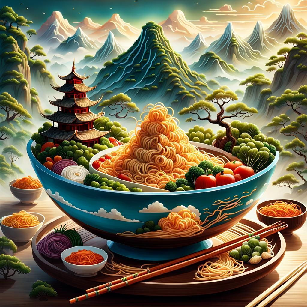 Ramen Noodle Land  by @Vixsin