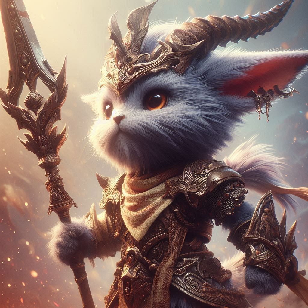 adorable fairy-tale fantasy creature portrait..