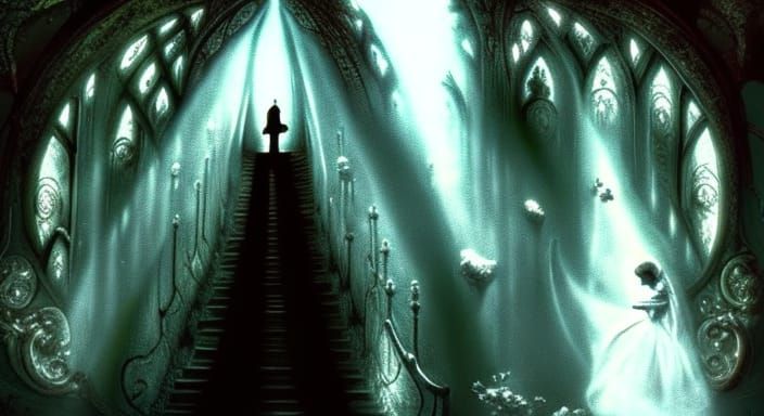 "Stairway to Heaven" 8k cinematic masterpiece by Tim Burton ...