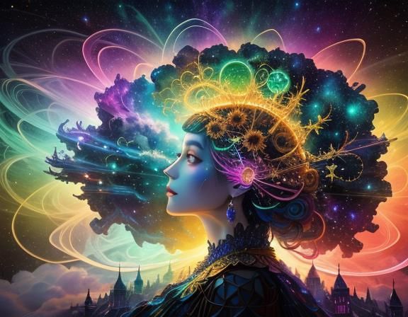 Beautiful art, vivid colors, 35 mm film, motion picture, Mic...
