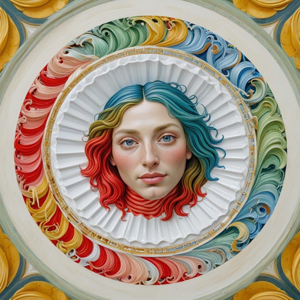 Golden Goddess in Renaissance Splendor - AI Art