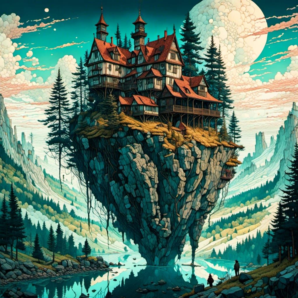 <lora:RDMagic:1.0>beautiful strange detailed painting 8k resolution trending on Artstation digital illustration HDR Unreal Engine romantici...