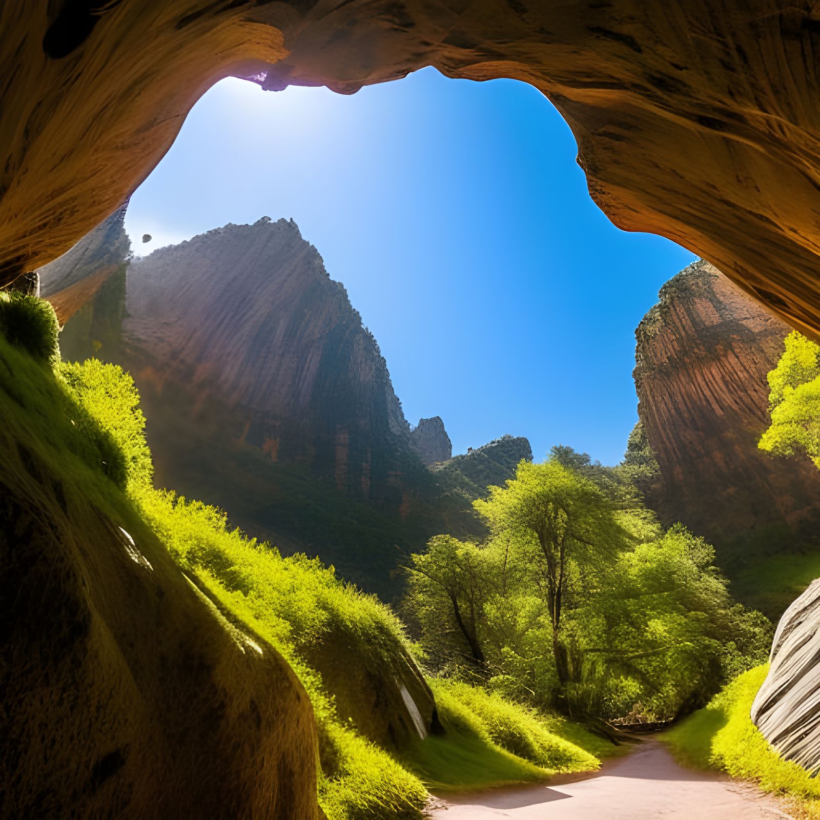 Looking out of the Cave