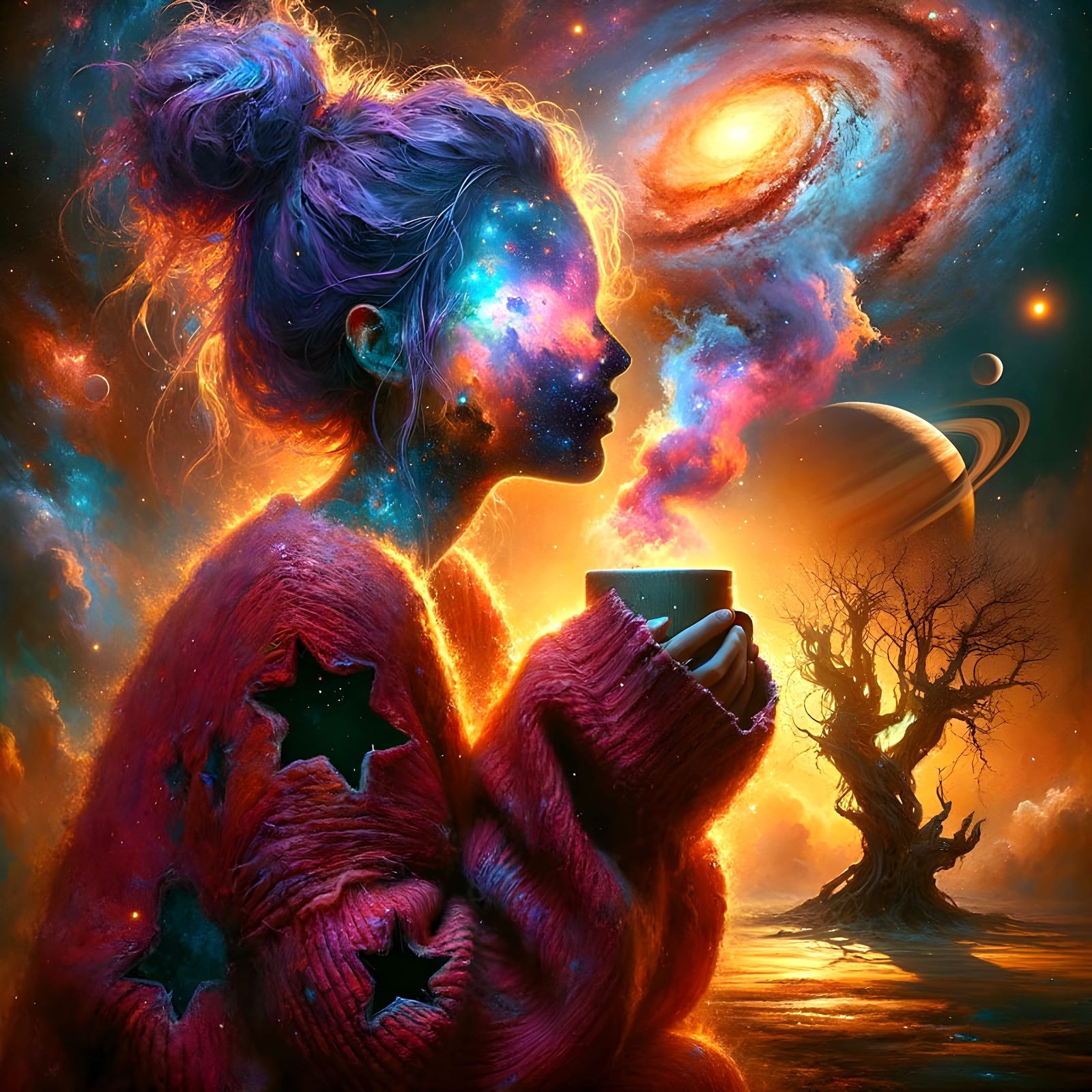 Cosmic Cuppa   by @Floe Joe 