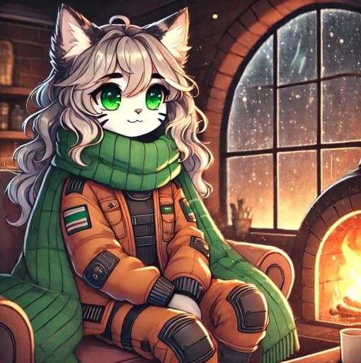 Stormy Night and Fire Light