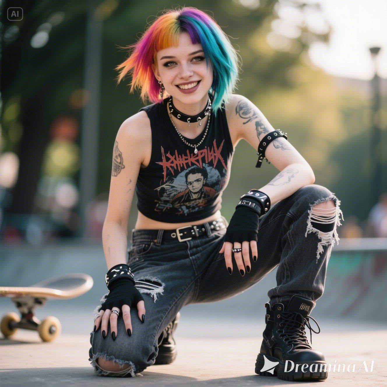 punk skater girl - blending aesthetics
