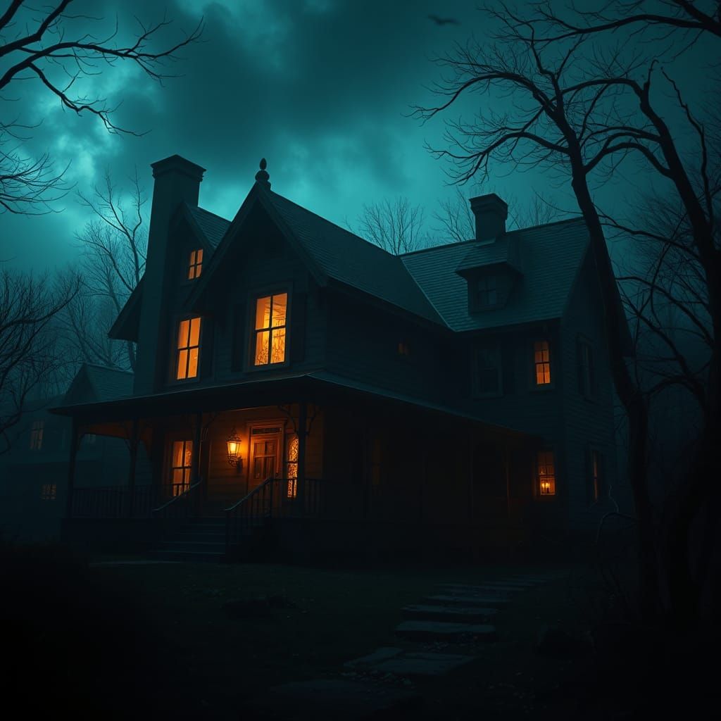 extremely realistic photo creepy supernatural details, neverending loop  nightmare  a cat haunted house.
4k hq crisp golden ratio uniqe cont...