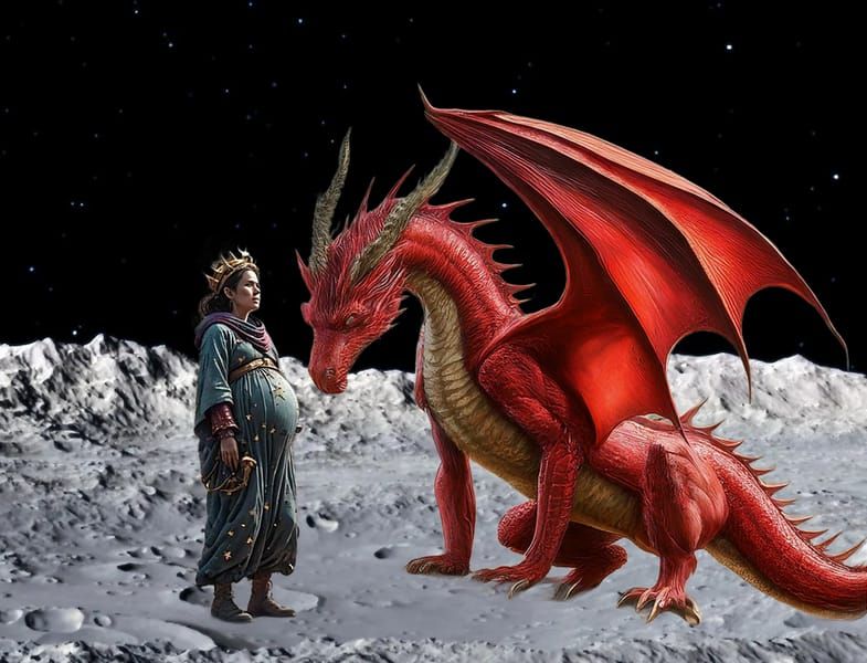 Red Dragon and the Woman Revelation 12:1