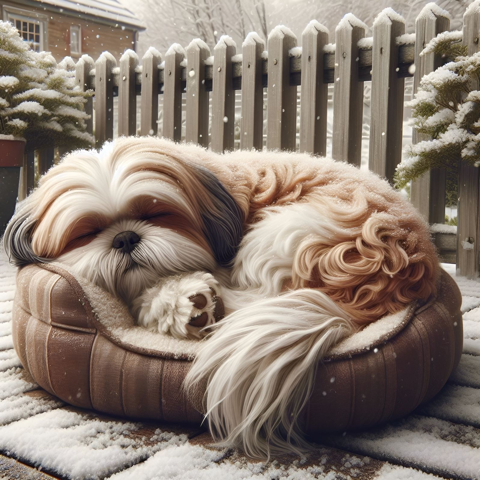 Sleeping Shih Tzu  by @Rosie