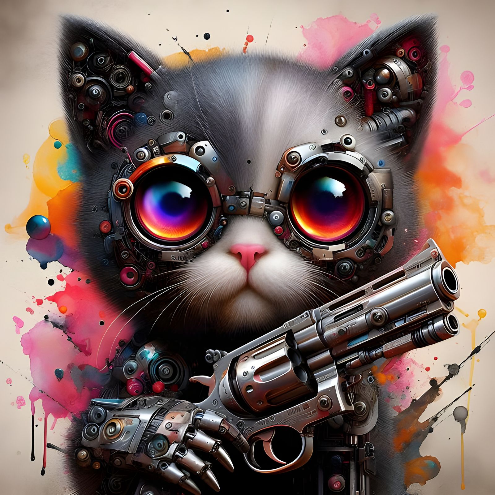 "Well my gun fires seven different shades of sh*t, so what's your favorite colour, punk?"