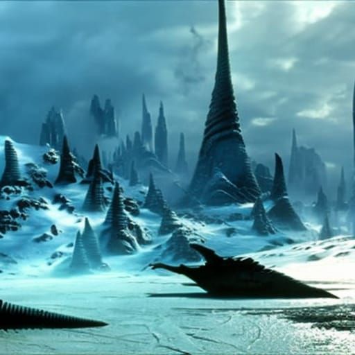 Dinosaurs at the Day after Tomorrow Epic cinematic brilliant...
