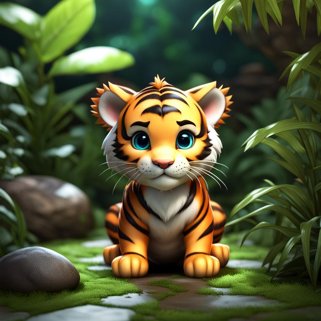 Chibi Tiger #2 - AI Generated Artwork - NightCafe Creator