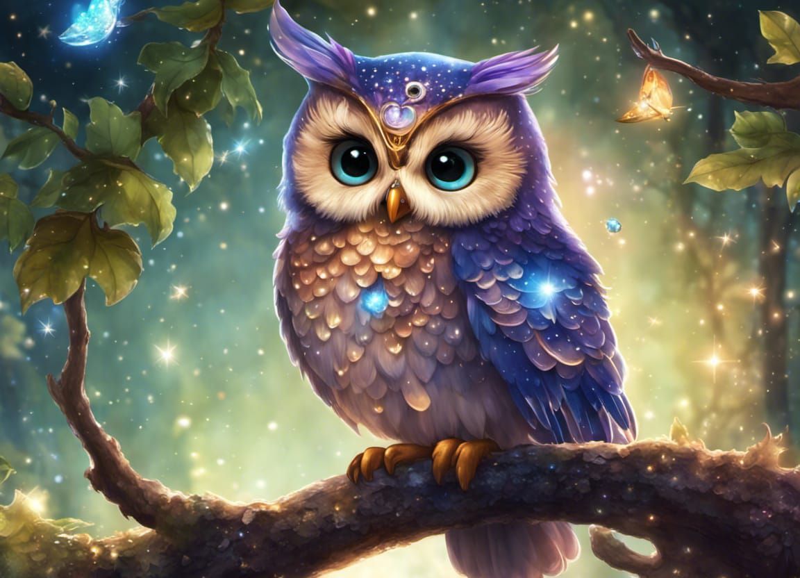 Glitter owl