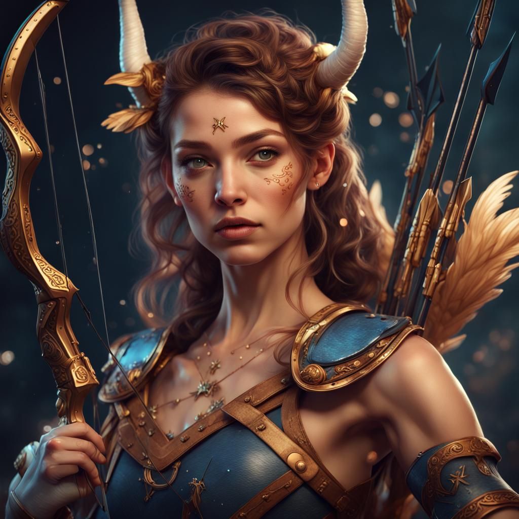 beautiful-sagittarius-woman-zodiac-sign-collection-ai-generated