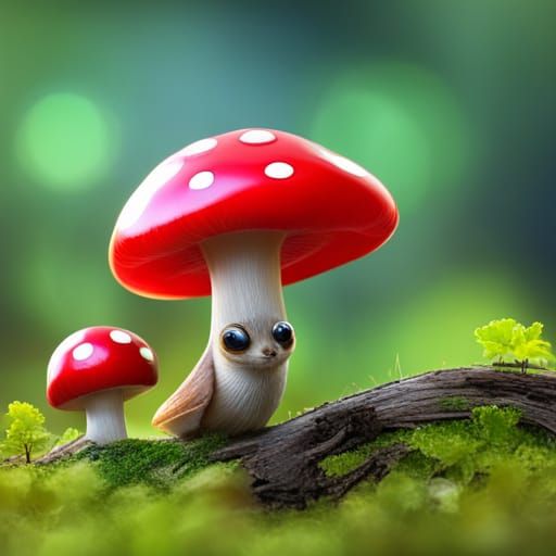 Mushroom... creature? - AI Generated Artwork - NightCafe Creator