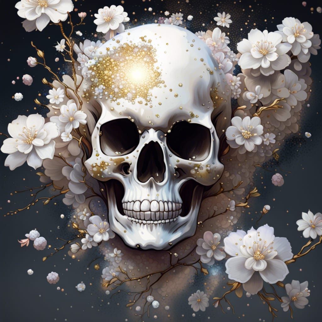 Glitter Skull