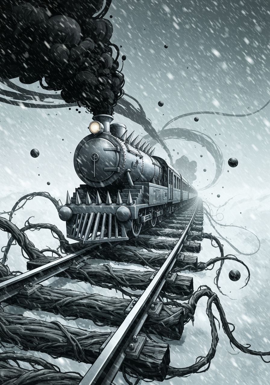 The spiral derails the train