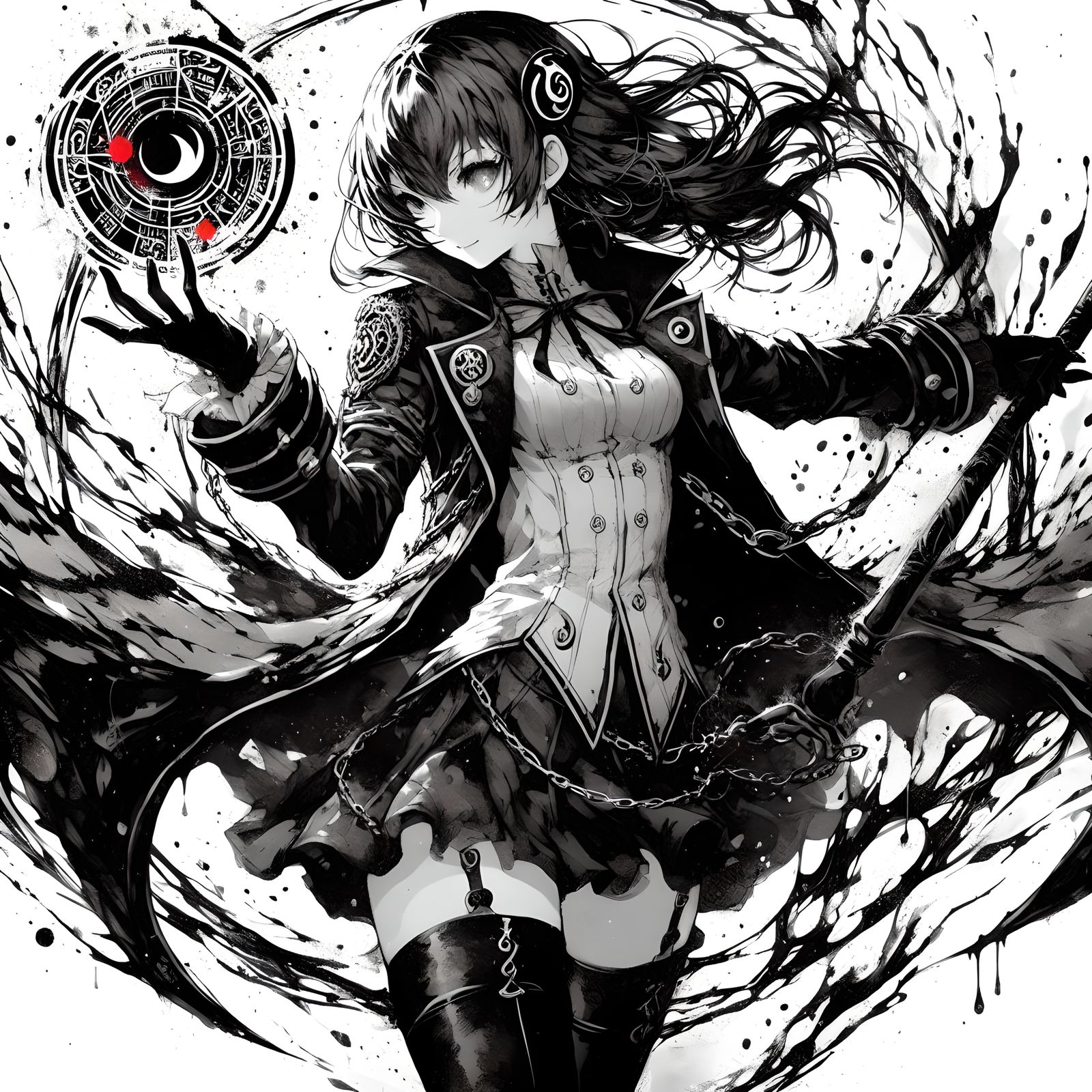 Confident witch girl