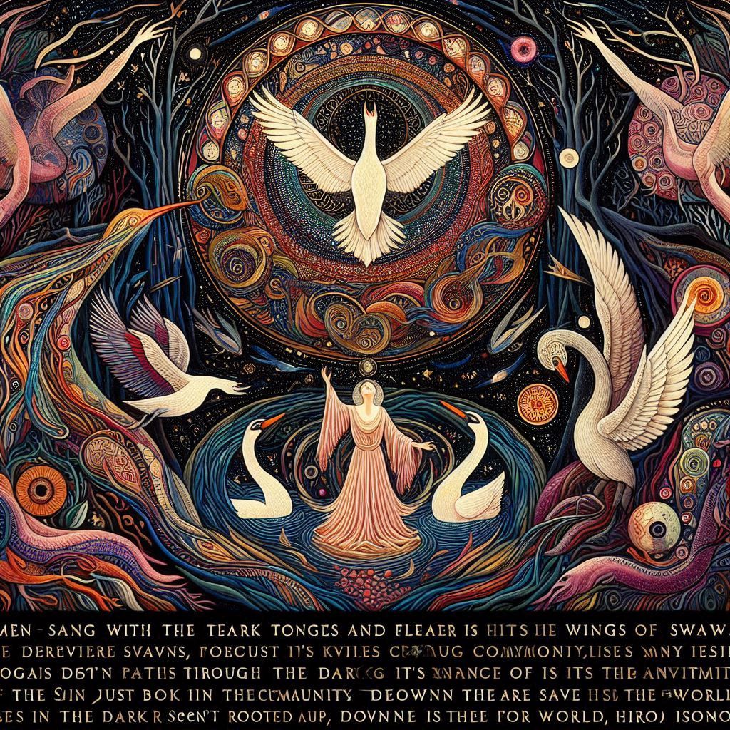 Women with iridescent, seal-like voices and majestic swan wings